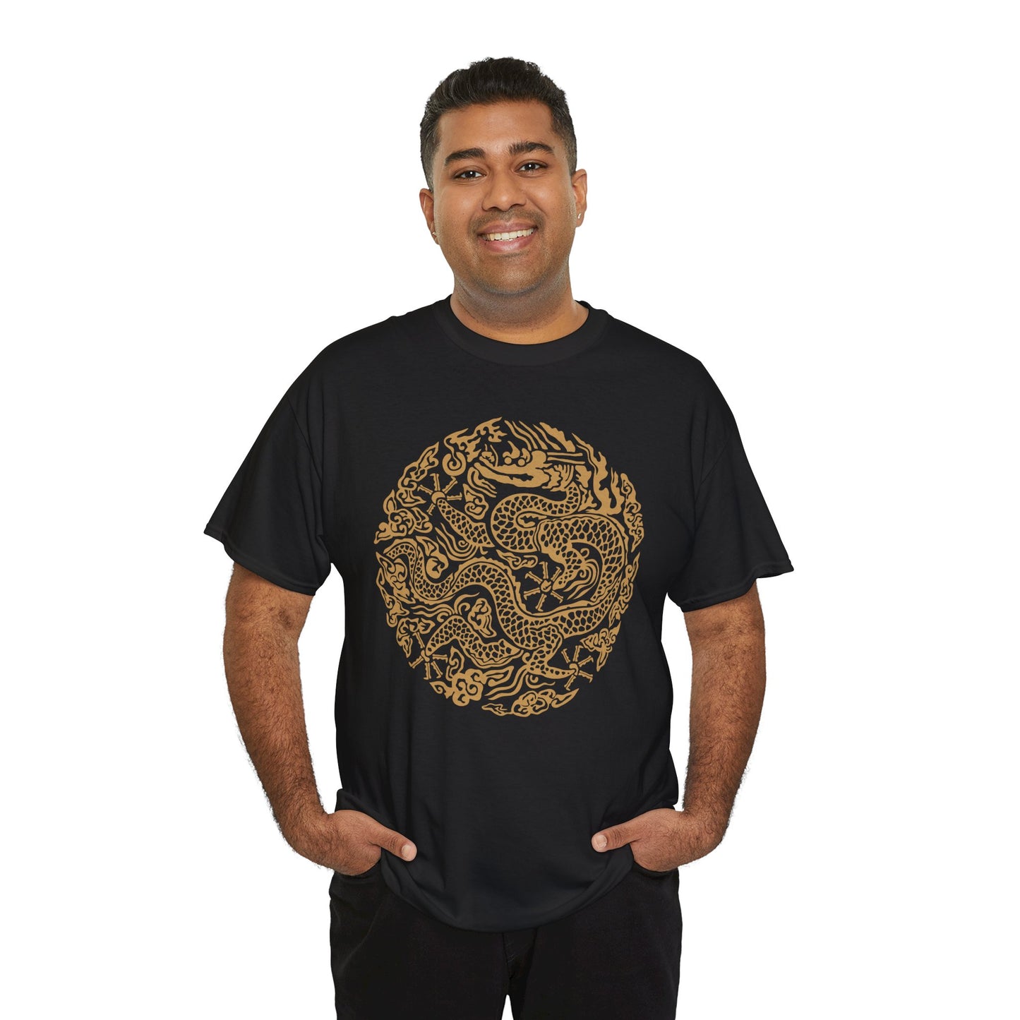 GonRyong Korean King Symbol Men's T-Shirt Black