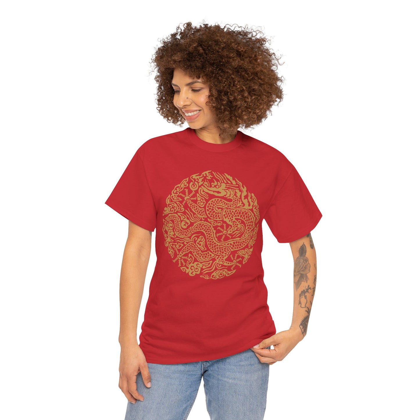 GonRyong Korean King Symbol Women's T-Shirt Red