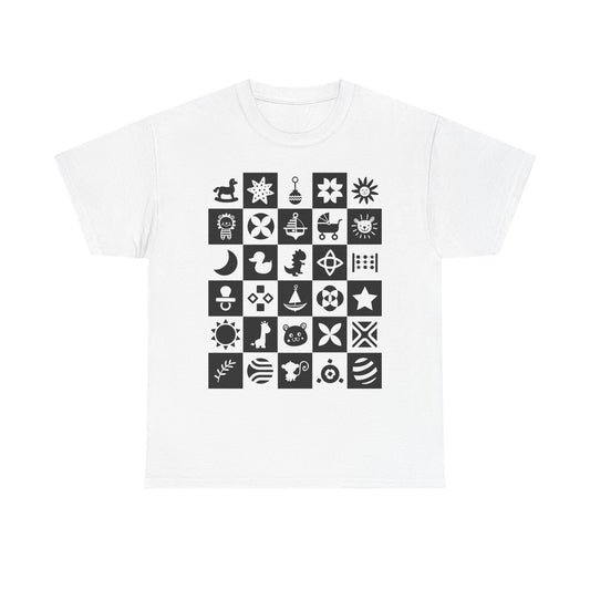 Baby Vision Development T-Shirt High Contrast For Newborns & Babies Baby’s Sensory Growth Unisex