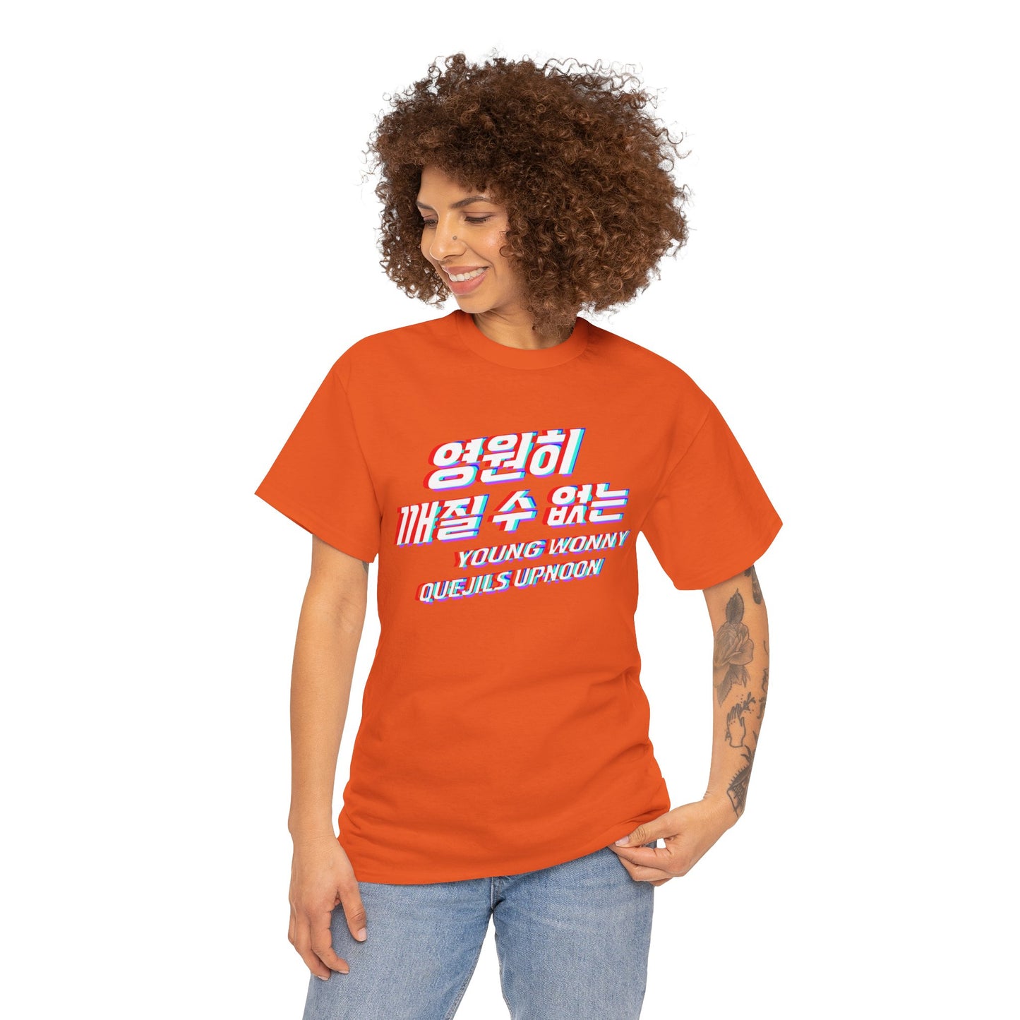Kpop 영원히 깨질 수 없는 Unbreakable forever Orange Women's T Shirt