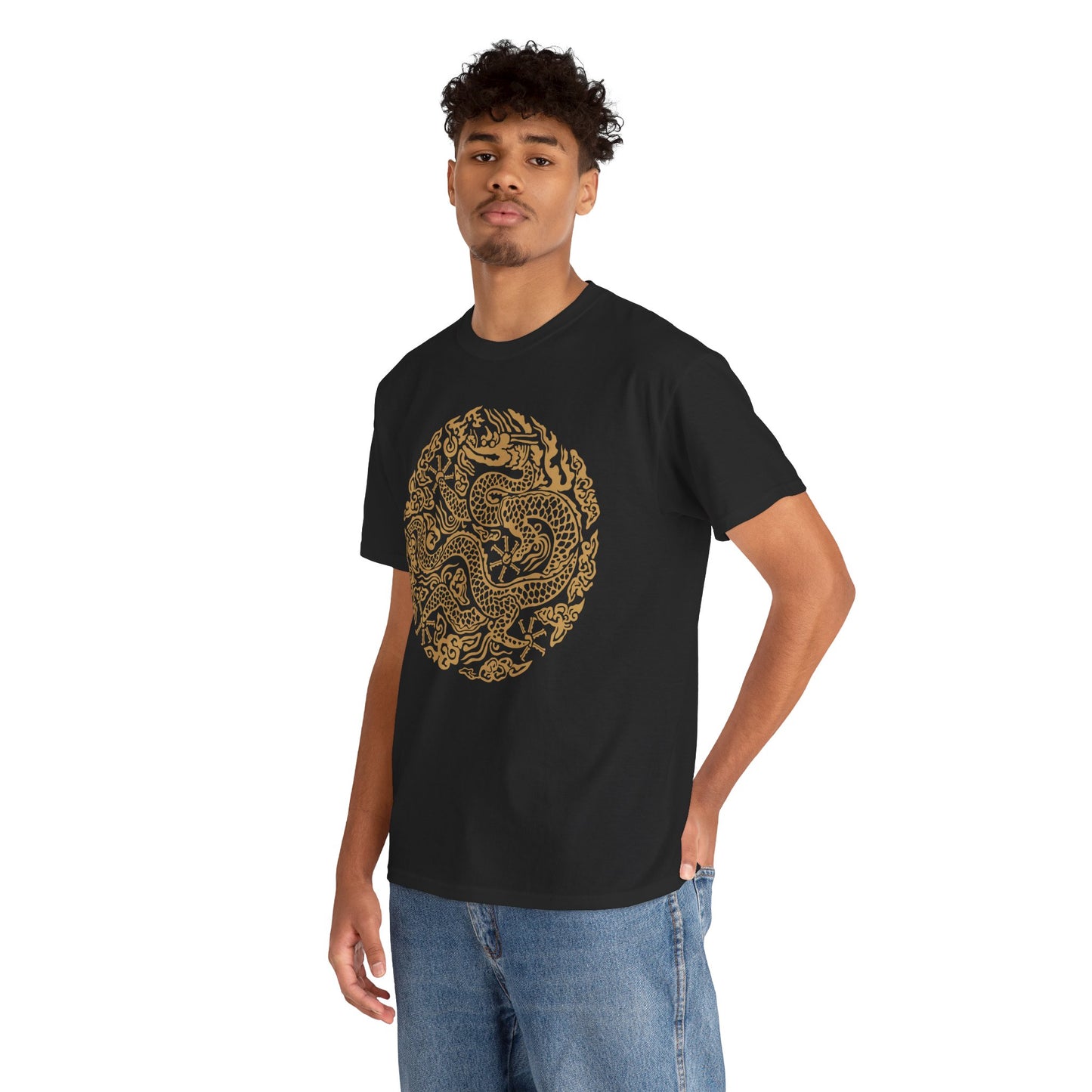 GonRyong Korean King Symbol Men's T-Shirt Black