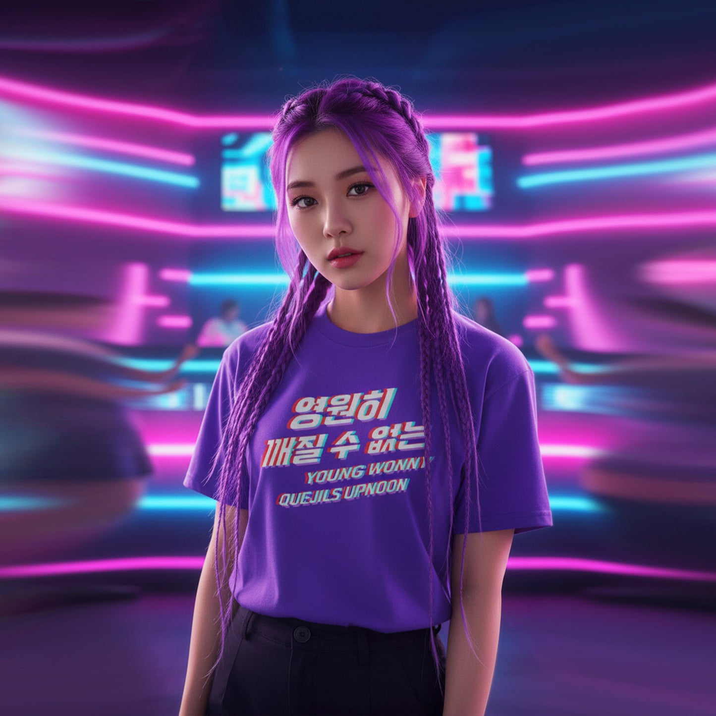 Kpop 영원히 깨질 수 없는 Unbreakable forever Purple Women's T Shirt