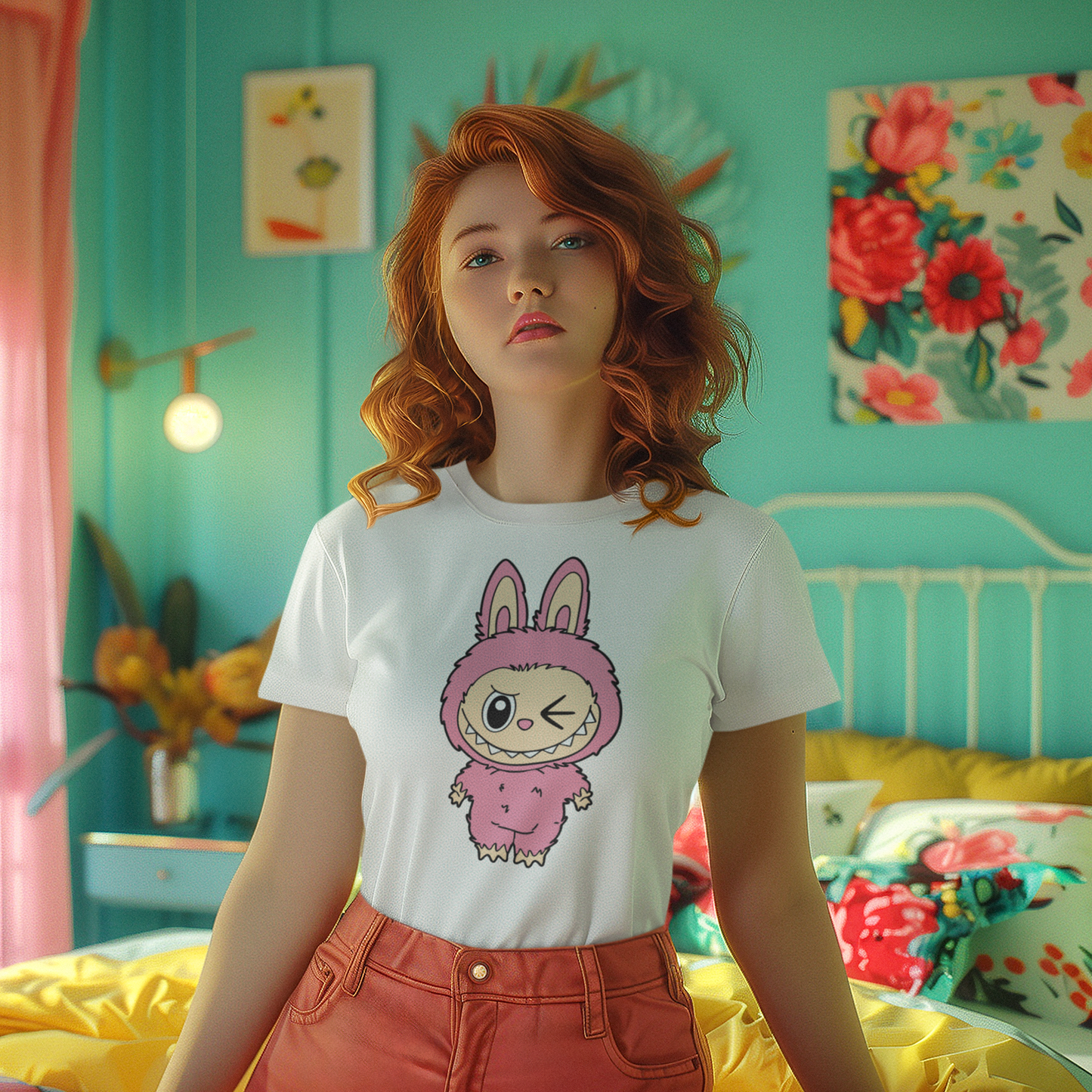 Pink LABUBU T-shirt