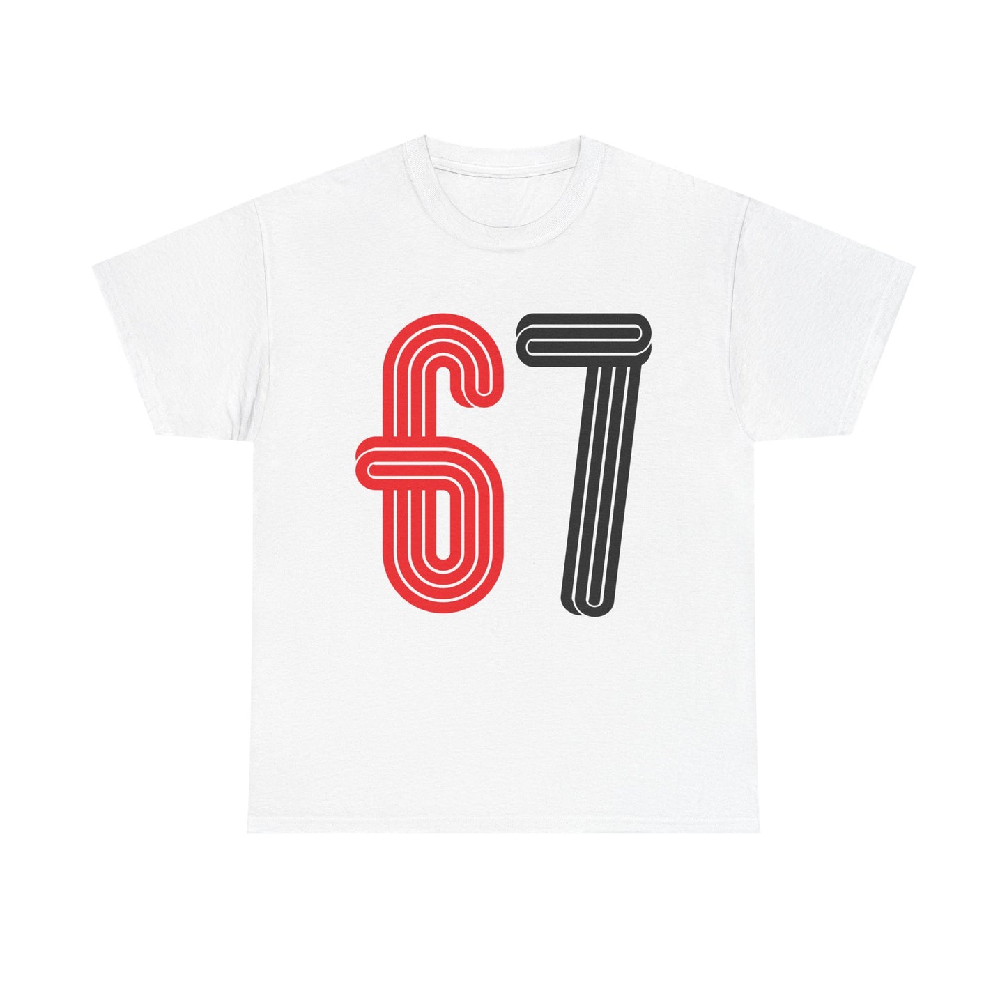 Official 6 7 Six Seven Gen Z Trending T-Shirt Type Two White