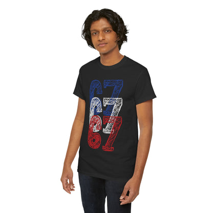 Official 6 7 Six Seven Gen Z Trending T-Shirt Type Eight Black