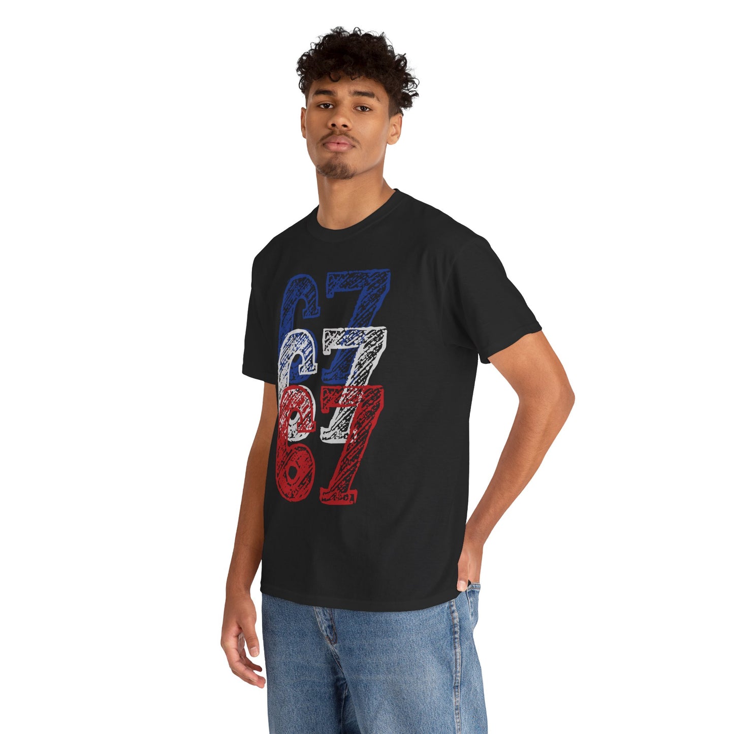 Official 6 7 Six Seven Gen Z Trending T-Shirt Type Eight Black