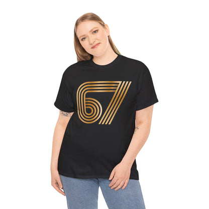 Official 6 7 Six Seven Gen Z Trending T-Shirt Type Five Black