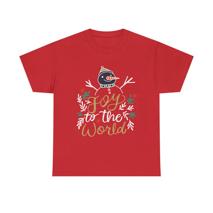 Joy to the World T-Shirt - Classic Christmas Slogan Unisex Tee