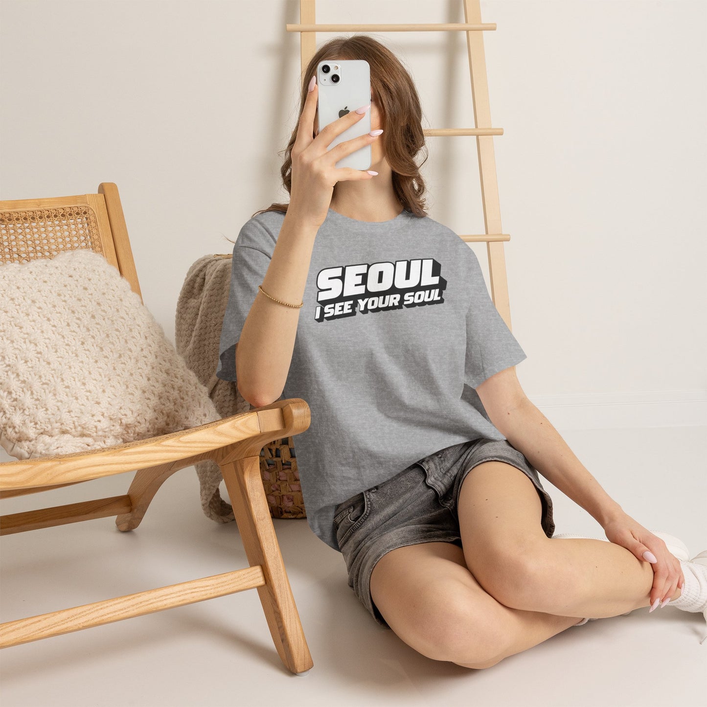 Seoul "I See Your Soul" Graphic Tee Unisex Heavyweight Streetwear T-Shirt
