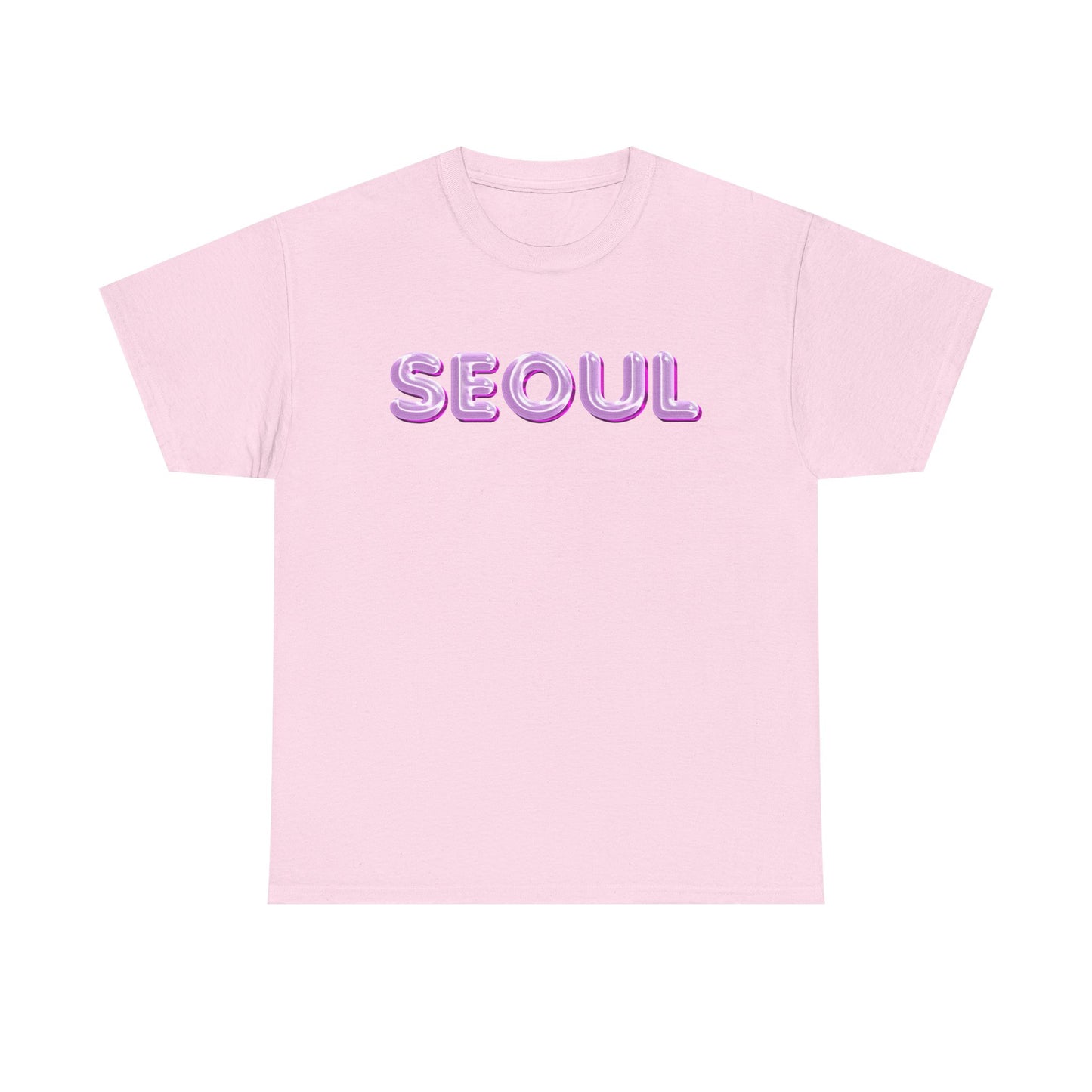 Glossy Pink Balloon Seoul Graphic Unisex T-Shirt