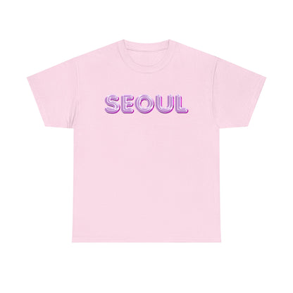 Glossy Pink Balloon Seoul Graphic Unisex T-Shirt