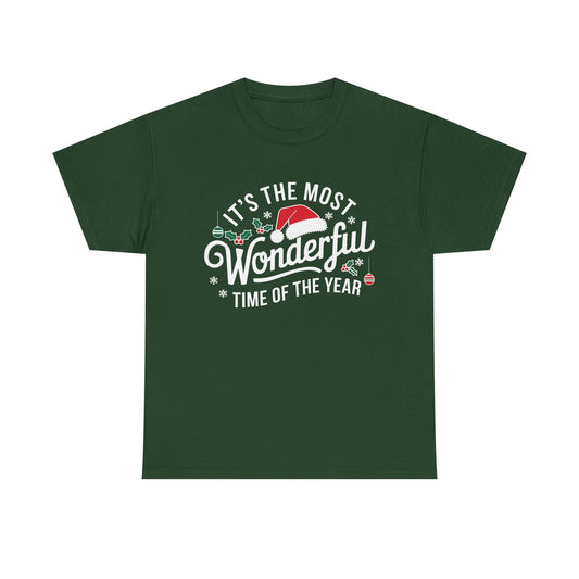 It's The Most Wonderful Time Of The Year - Classic Christmas Slogan Unisex Tee