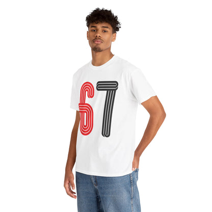 Official 6 7 Six Seven Gen Z Trending T-Shirt Type Two White