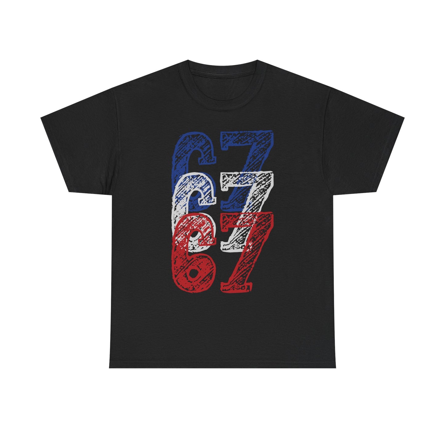 Official 6 7 Six Seven Gen Z Trending T-Shirt Type Eight Black