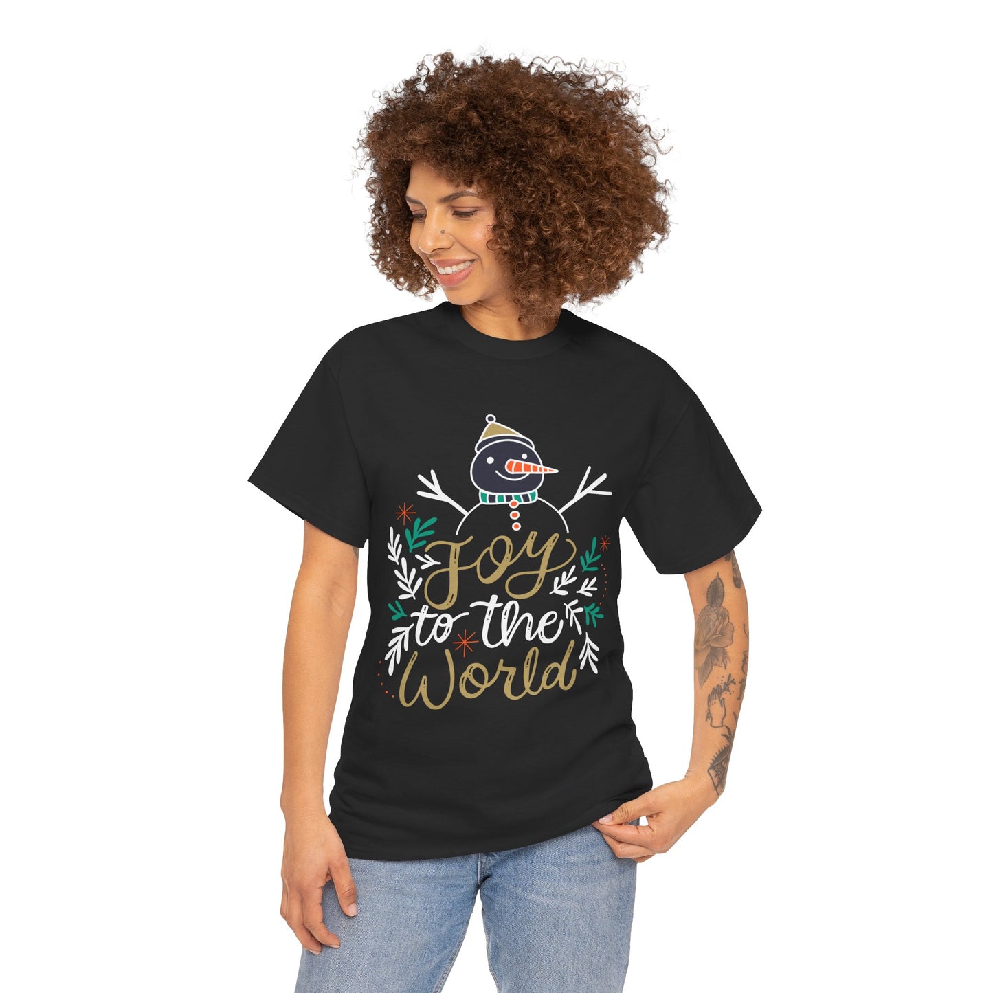 Joy to the World T-Shirt - Classic Christmas Slogan Unisex Tee