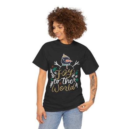 Joy to the World T-Shirt - Classic Christmas Slogan Unisex Tee