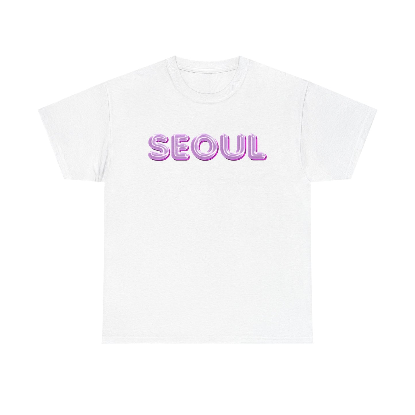 Glossy Pink Balloon Seoul Graphic Unisex T-Shirt