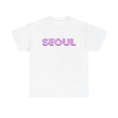 Glossy Pink Balloon Seoul Graphic Unisex T-Shirt