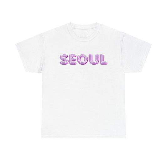 Glossy Pink Balloon Seoul Graphic Unisex T-Shirt