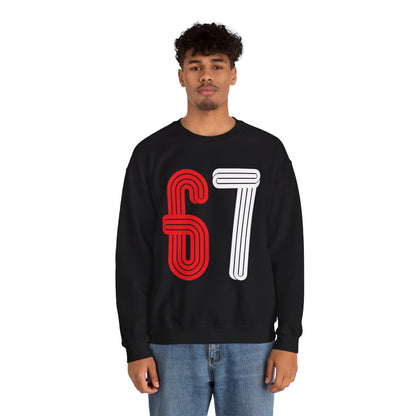 Official 6 7 Six Seven Gen Z Trending T-Shirt Type Two Sweatshirt Black
