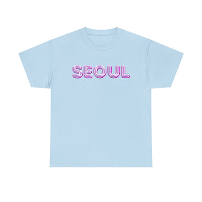 Glossy Pink Balloon Seoul Graphic Unisex T-Shirt