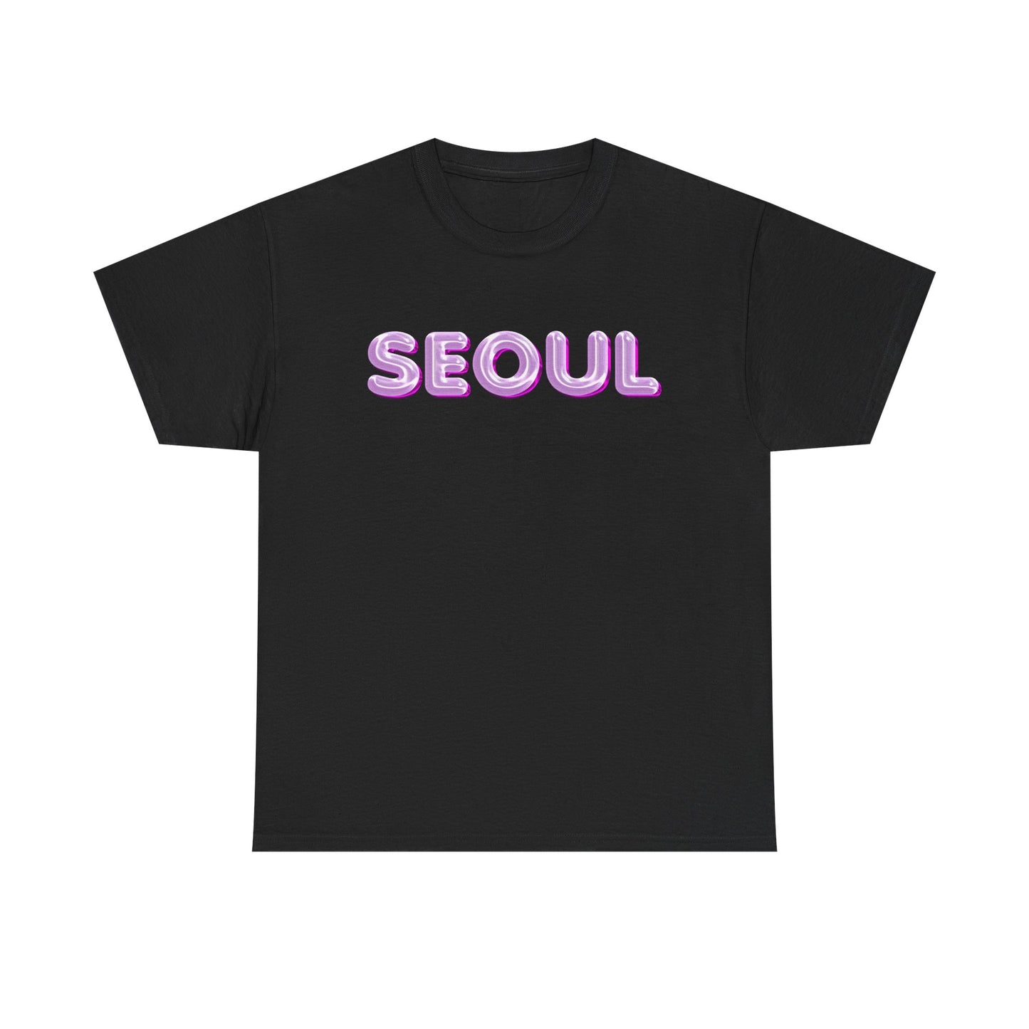 Glossy Pink Balloon Seoul Graphic Unisex T-Shirt