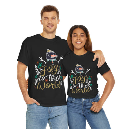 Joy to the World T-Shirt - Classic Christmas Slogan Unisex Tee