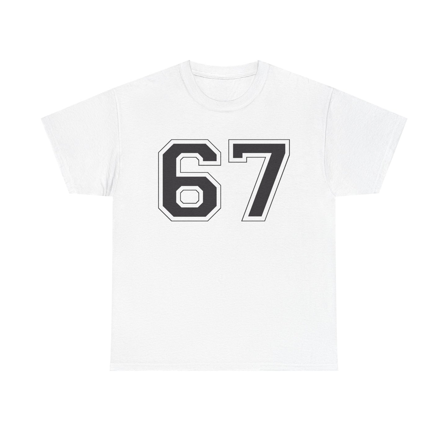Official 6 7 Six Seven Gen Z Trending T-Shirt Type One White
