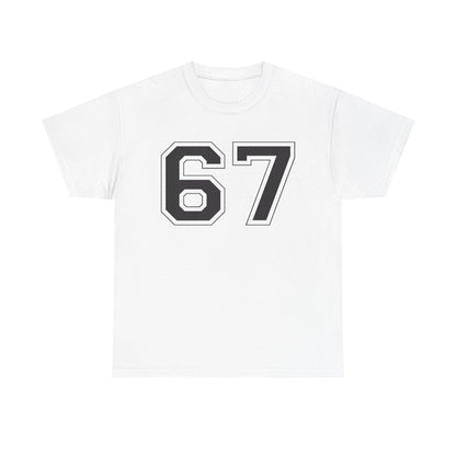 Official 6 7 Six Seven Gen Z Trending T-Shirt Type One White