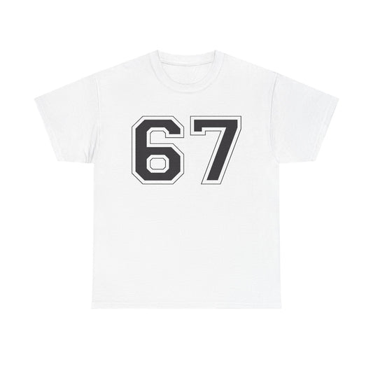 Official 6 7 Six Seven Gen Z Trending T-Shirt Type One White