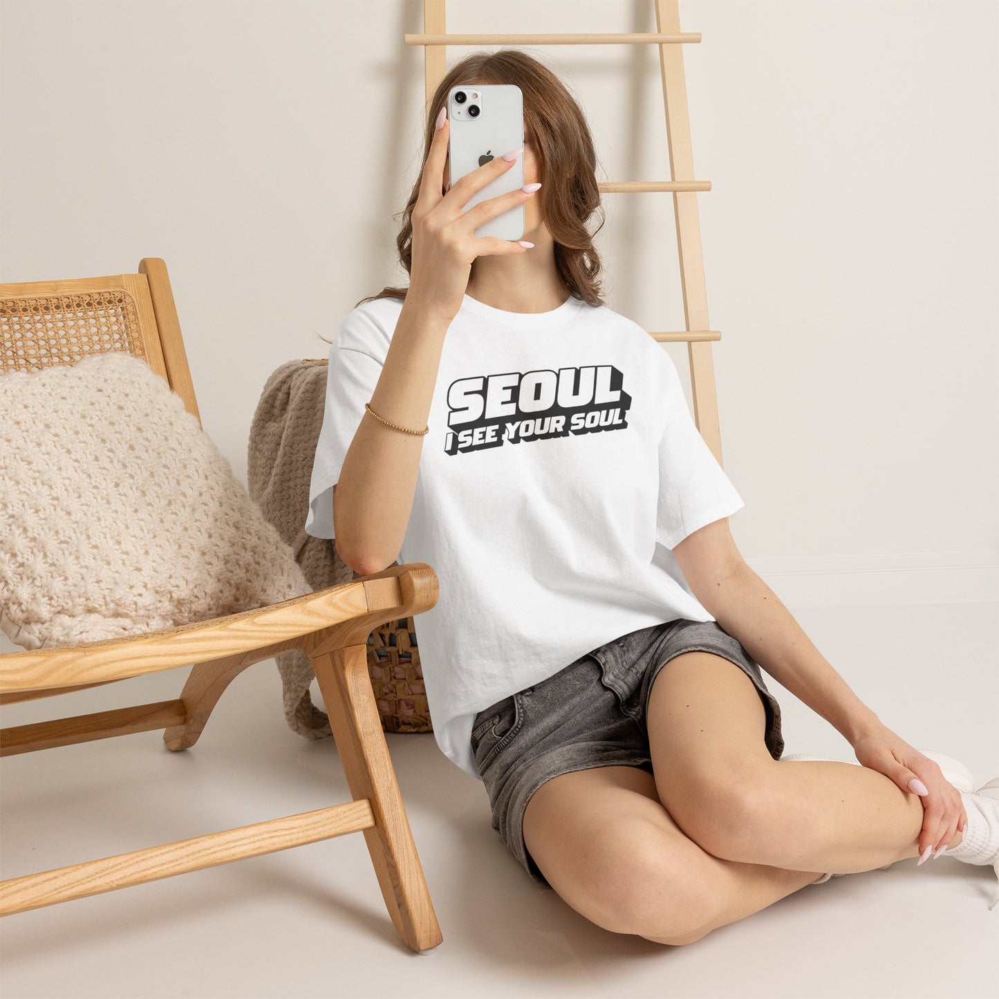 Seoul "I See Your Soul" Graphic Tee Unisex Heavyweight Streetwear T-Shirt