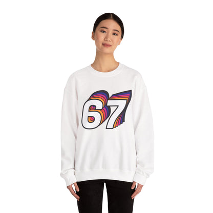 Official 6 7 Six Seven Gen Z Trending T-Shirt Type Four Sweatshirt White