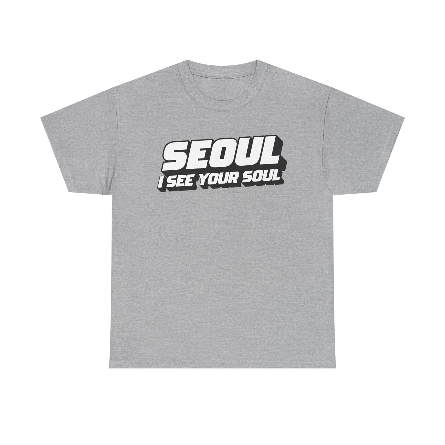Seoul "I See Your Soul" Graphic Tee Unisex Heavyweight Streetwear T-Shirt