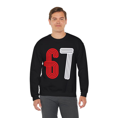 Official 6 7 Six Seven Gen Z Trending T-Shirt Type Two Sweatshirt Black