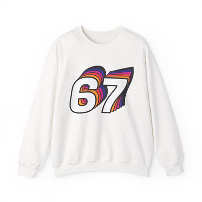 Official 6 7 Six Seven Gen Z Trending T-Shirt Type Four Sweatshirt White