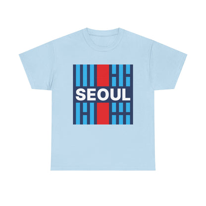 Taegeukgi Grid SEOUL Graphic Tee Unisex Geometric Streetwear T-Shirt