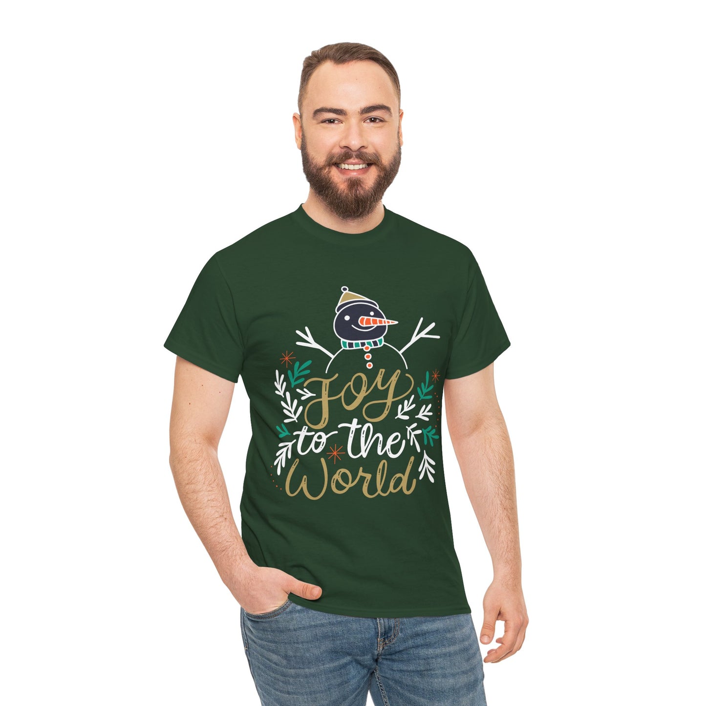 Joy to the World T-Shirt - Classic Christmas Slogan Unisex Tee