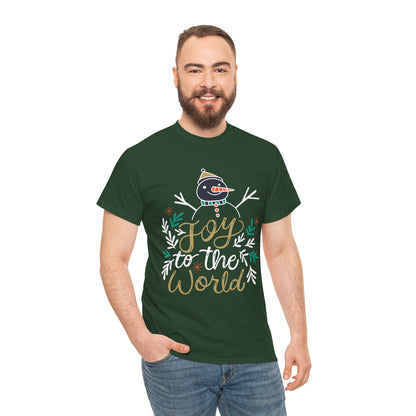 Joy to the World T-Shirt - Classic Christmas Slogan Unisex Tee