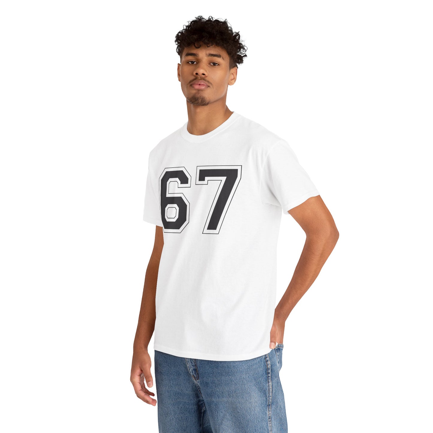 Official 6 7 Six Seven Gen Z Trending T-Shirt Type One White