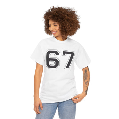 Official 6 7 Six Seven Gen Z Trending T-Shirt Type One White