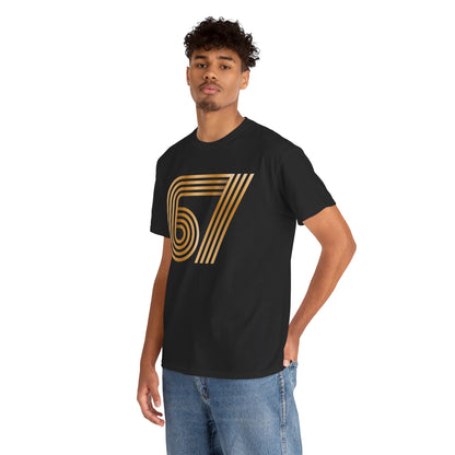 Official 6 7 Six Seven Gen Z Trending T-Shirt Type Five Black