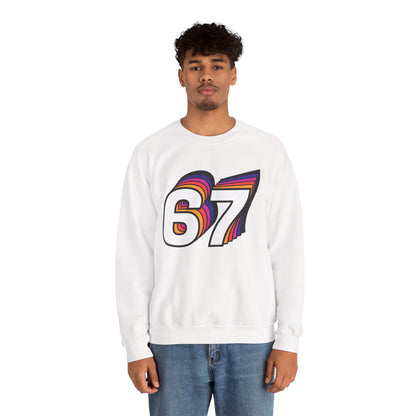 Official 6 7 Six Seven Gen Z Trending T-Shirt Type Four Sweatshirt White