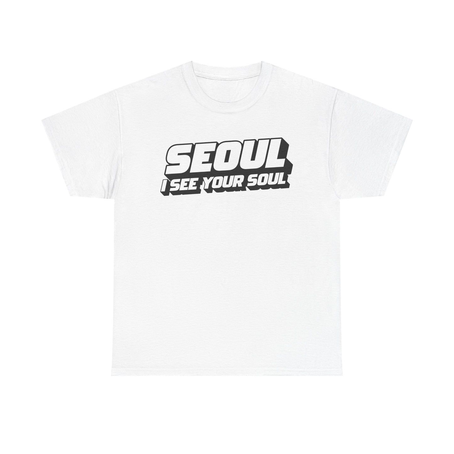 Seoul "I See Your Soul" Graphic Tee Unisex Heavyweight Streetwear T-Shirt