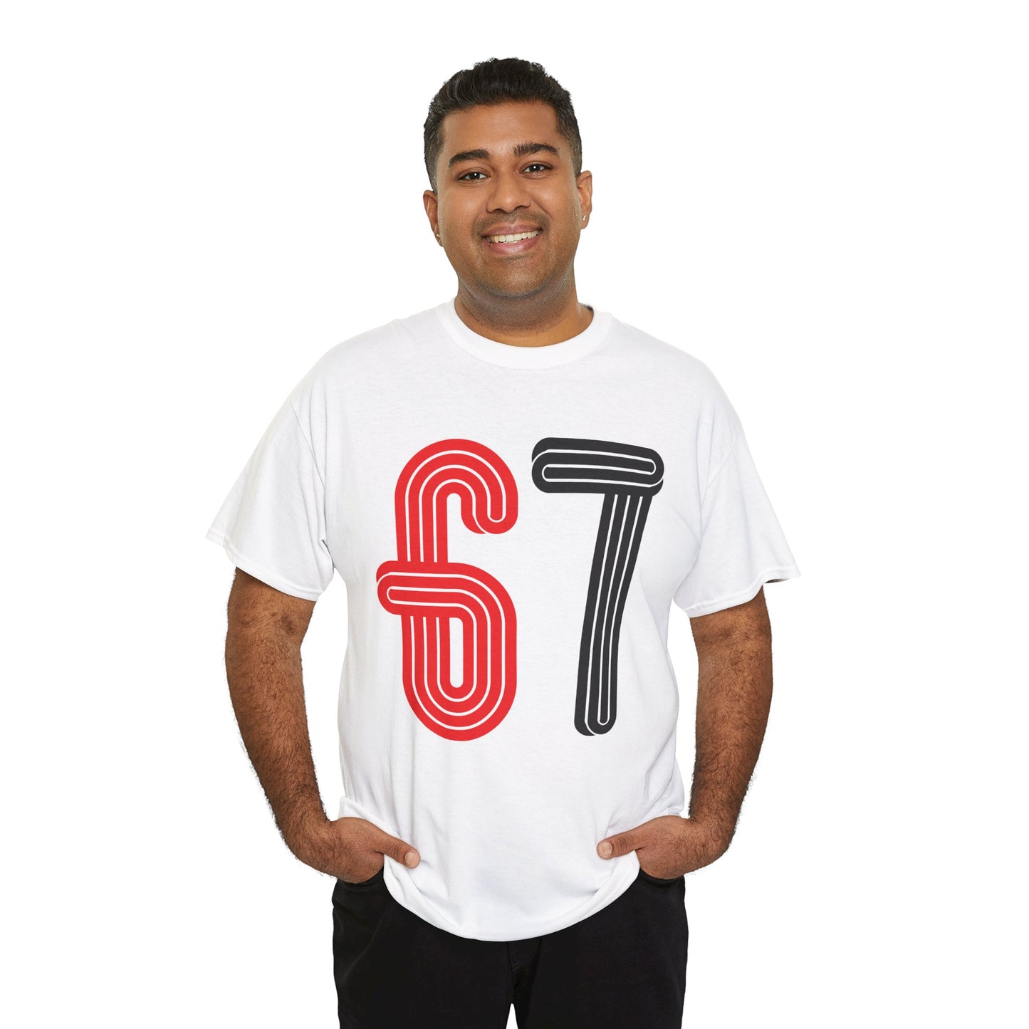 Official 6 7 Six Seven Gen Z Trending T-Shirt Type Two White