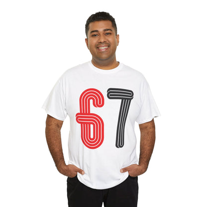 Official 6 7 Six Seven Gen Z Trending T-Shirt Type Two White