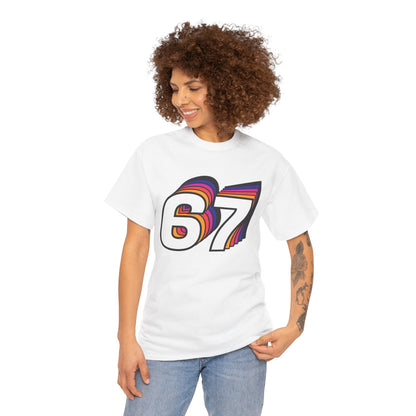 Official 6 7 Six Seven Gen Z Trending T-Shirt Type Four White