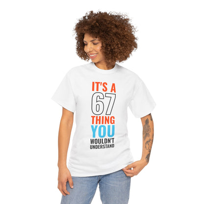It's A 6 7 Thing Viral Meme Tee - Six Seven Gen Z Trending Graphic White T-Shirt IYKYK