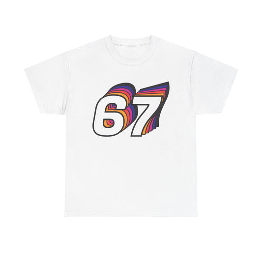 Official 6 7 Six Seven Gen Z Trending T-Shirt Type Four White