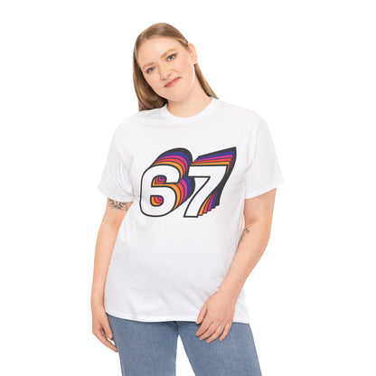 Official 6 7 Six Seven Gen Z Trending T-Shirt Type Four White