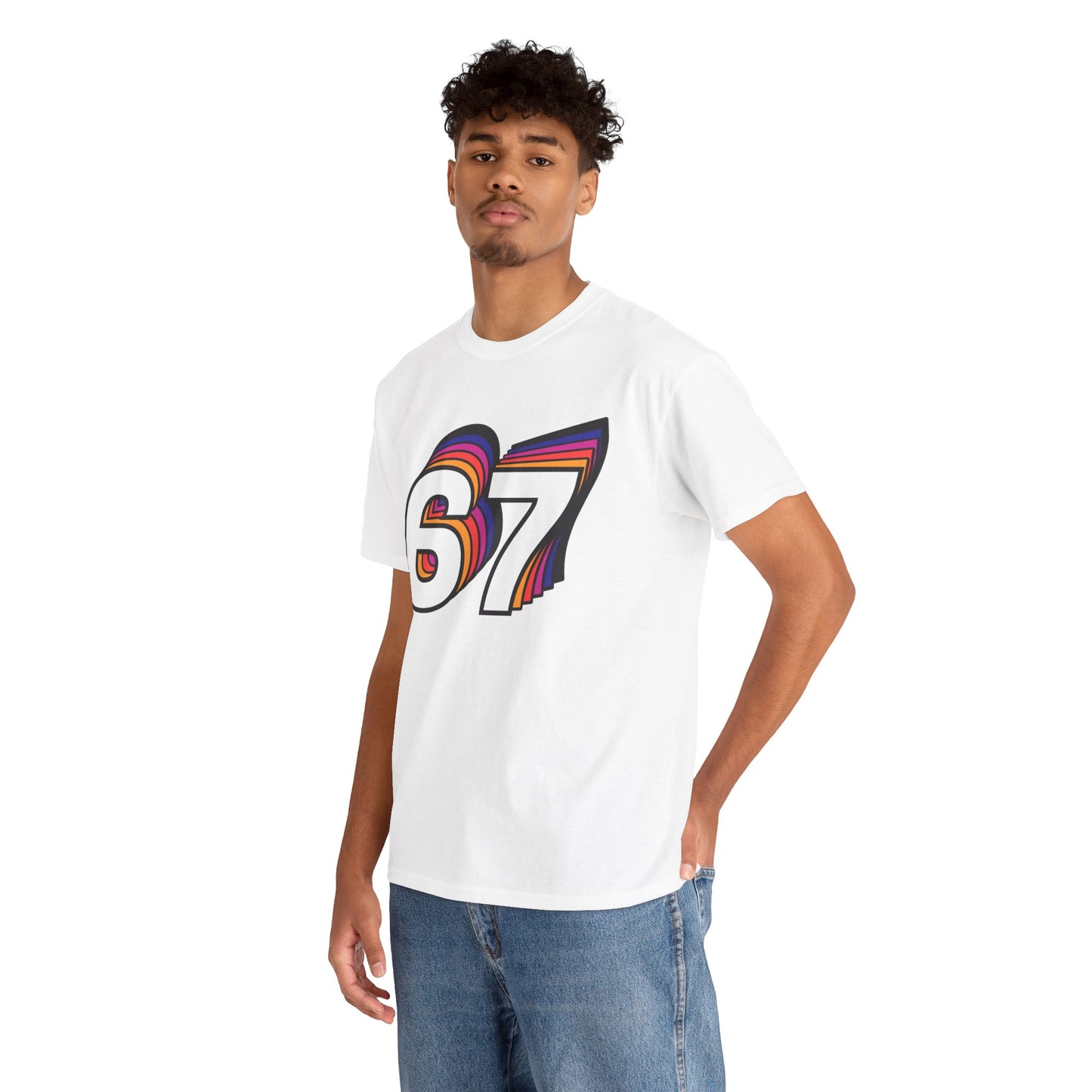 Official 6 7 Six Seven Gen Z Trending T-Shirt Type Four White